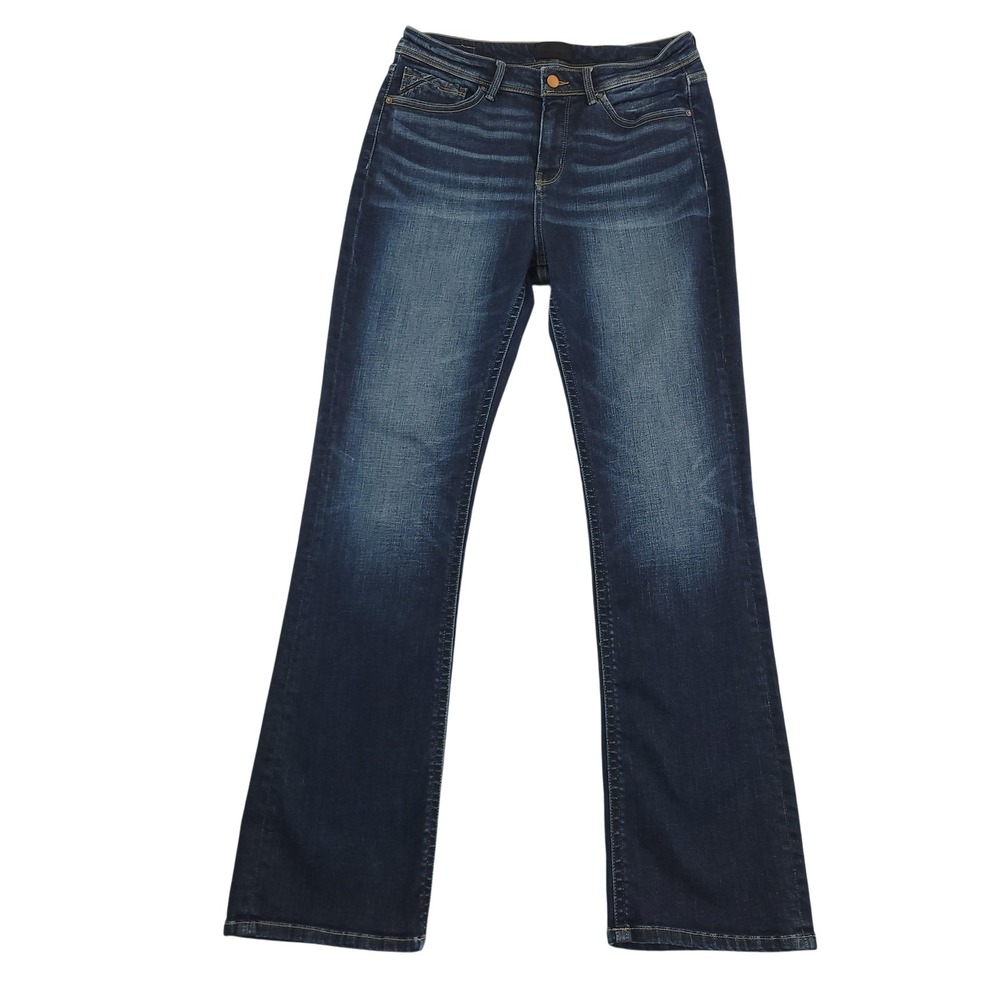 Buckle Black Jeans Womens 32x34 Blue Dark Wash Curvy Bootcut Stretch Denim